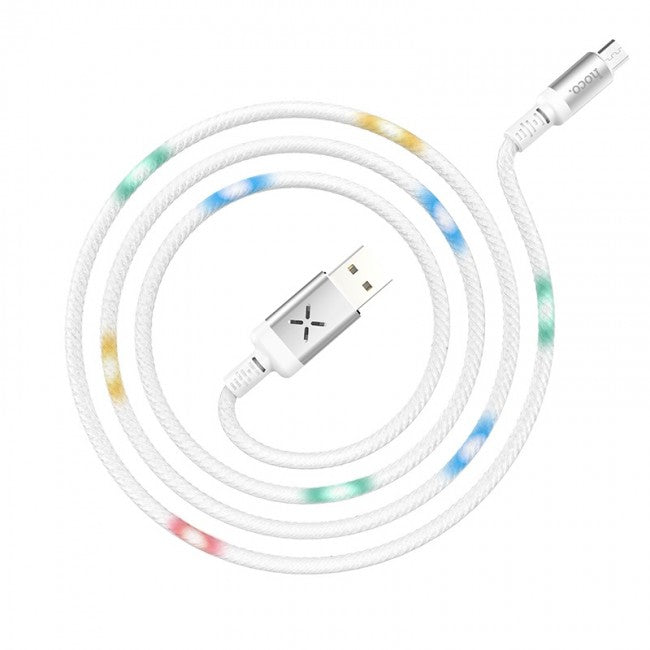Кабель Hoco U63 Spirit MicroUSB 1.2m Білий