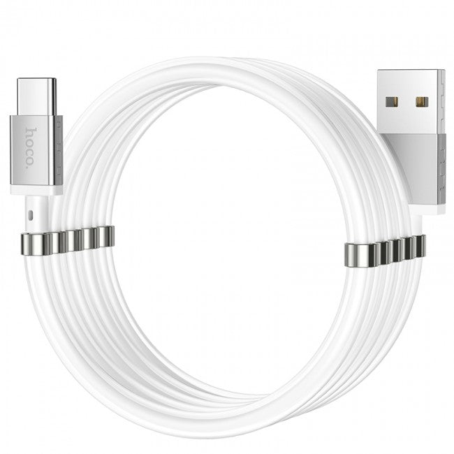 Кабель Hoco U91 Magic magnetic charging for Type-C 3A 1m Білий