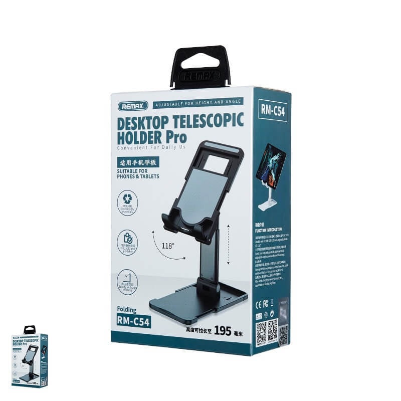 Настольный держатель для телефона Remax Desktop Telescopic Stand RM-C54 Black