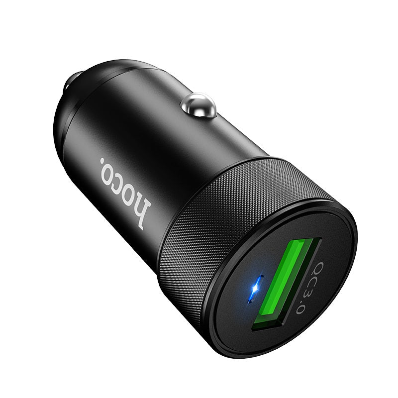 Автомобільний зарядний пристрій Hoco Z32 Speed Up QC3.0 (1USB) Black