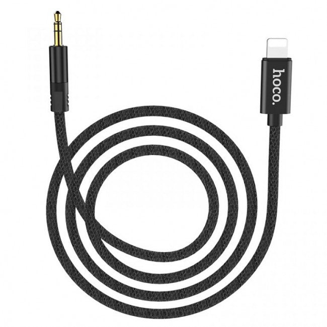 Кабель Hoco UPA13 AUX Sound source series Apple digital audio (3.5mm to Lightning чорний