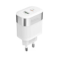 Мережевий зарядний пристрій Hoco C58A Prominent PD+QC3.0 White