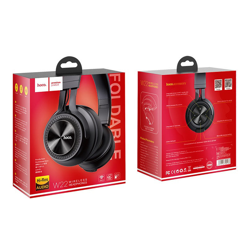 Bluetooth навушники Hoco W22 Talent sound Black