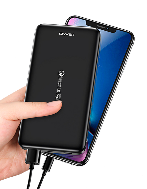 Power Bank Usams US-CD92 10000mAh (PB30 QC3.0+PD) Black