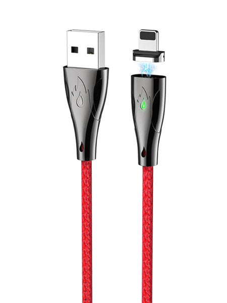 Кабель Hoco U75 Blaze magnetic Lightning 1.2m Червоний