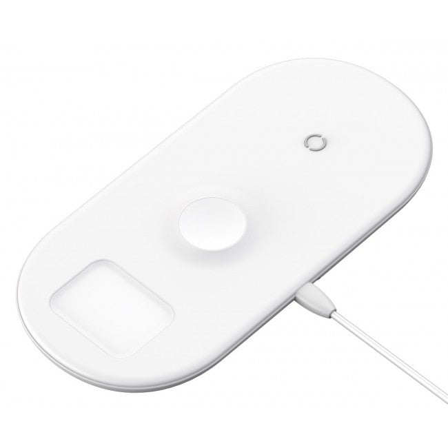 Бездротовий зарядний пристрій Baseus Smart 2in1 Wireless Charger 10W (Type-C Version) Білий