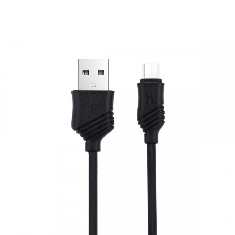 Кабель USB Micro Hoco X6 Khaki 1m Чорний