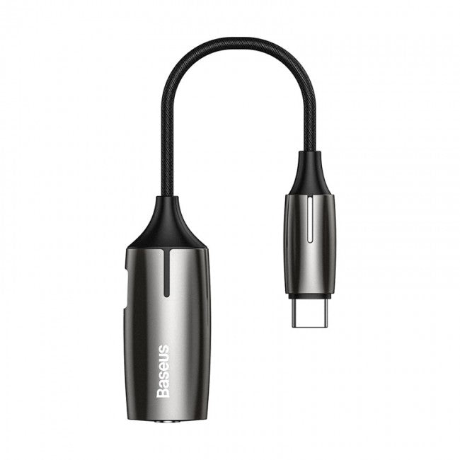 Перехідник Baseus 2-in-1 L60S з Type-C на Type-C та 3.5mm Adapter Tarnish