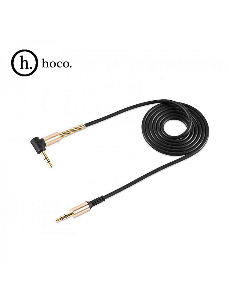Кабель Hoco UPA02 AUX Spring audio 1m Black