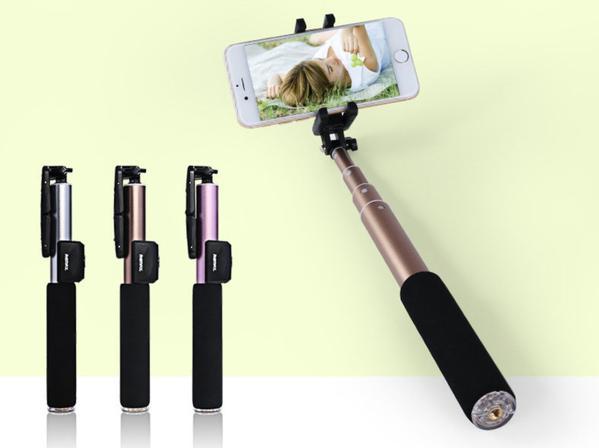 Монопод Remax RP-P4 Selfi stick Bluetooth Gold