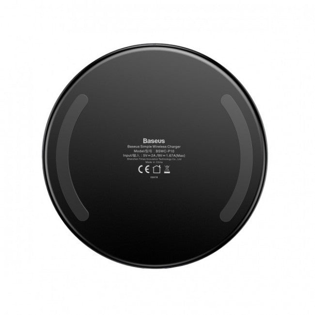 Бездротова зарядка Baseus Simple Wireless Charger 15W (Version for Type-C) Чорний