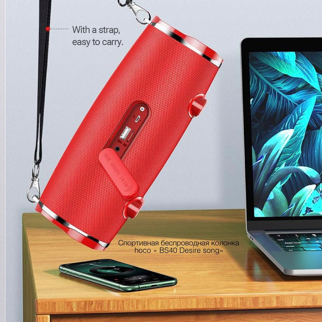 Бездротова Bluetooth колонка Hoco BS40 Desire song sports wireless speaker із захистом IPX5 Black
