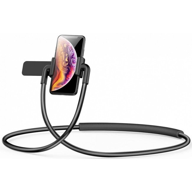 Універсальний тримач для смартфона на шию Baseus New Neck-Mounted Lazy Bracket Black