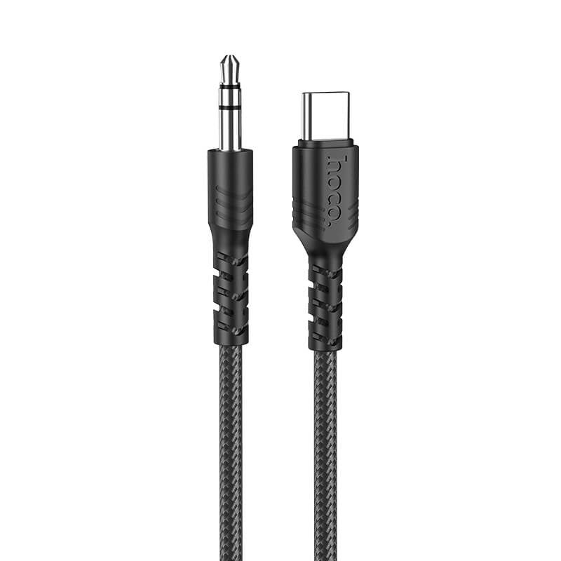 Кабель Hoco UPA17 Type-C to Aux Digital audio conversion cable 1m Black
