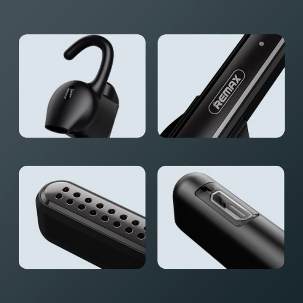 Блютуз гарнитура Remax Wireless Headset HD Voice RB-T35 Black
