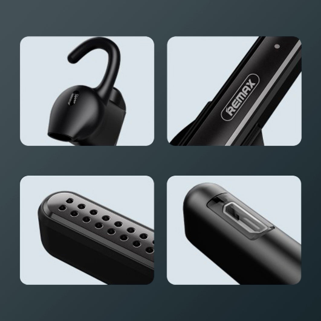 Блютуз гарнитура Remax Wireless Headset HD Voice RB-T35 Black