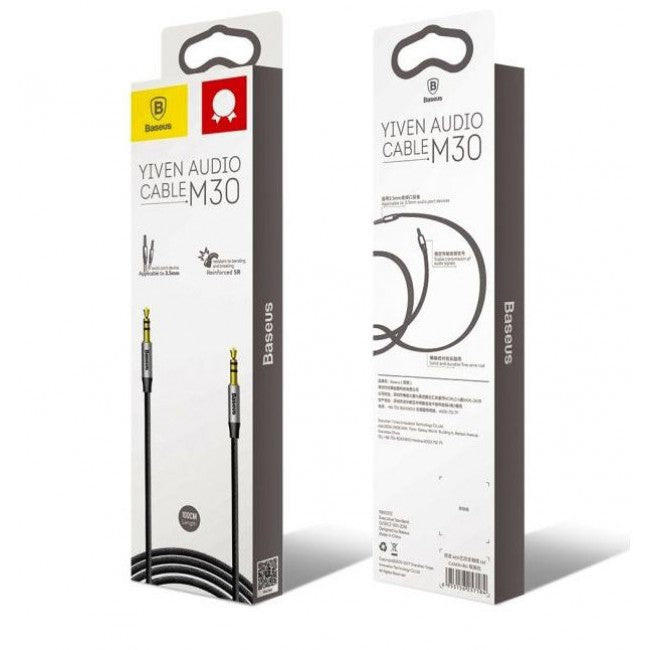 Кабель Baseus Yiven AUX Audio M30 1m чорний