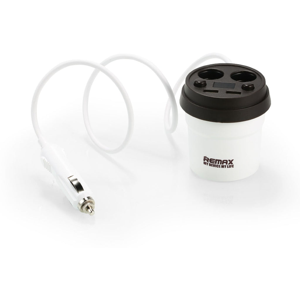 Автомобільний зарядний пристрій REMAX Coffee Cup Car Charger CR-2XP 2USB White