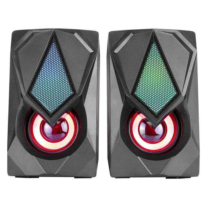 Колонки для комп'ютера XTRIKE SK-402 Wired Speaker з RGB підсвічуванням