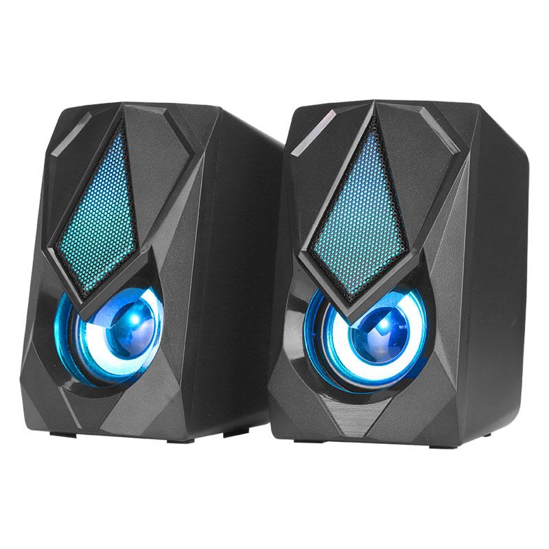 Колонки для комп'ютера XTRIKE SK-402 Wired Speaker з RGB підсвічуванням