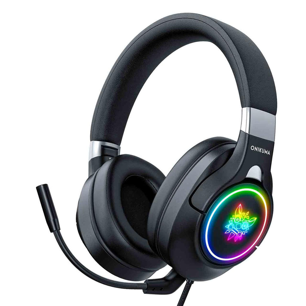 Навушники ігрові Onikuma K15 з мікрофоном Black