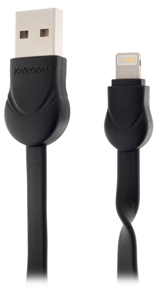 Кабель Joyroom S-L121 Waves Series Flat Cable Lightning 1M Black