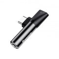 Перехідник Baseus L41 Type-C to Type-C+3.5mm Charging and Audio Adapter Чорний