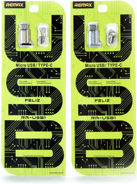 Перехідник Remax RA-USB1 MicroUSB to Type-C Silver