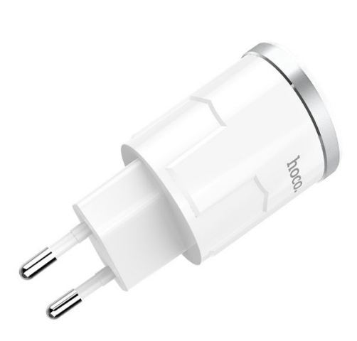 СЗУ Hoco C38A Thunder (EU) (2USB, 2.4A) White