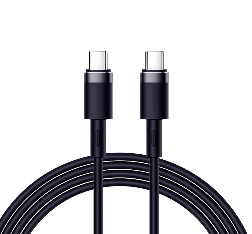 Кабель Joyroom S-1230N9 Type-c to Type-c Silicone Data Cable 1.2M 3A чорний