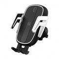 Автодержавач з бездротовою зарядкою Usams US-CD100 Automatic Touch Induction (Air Vent) Black-Silver