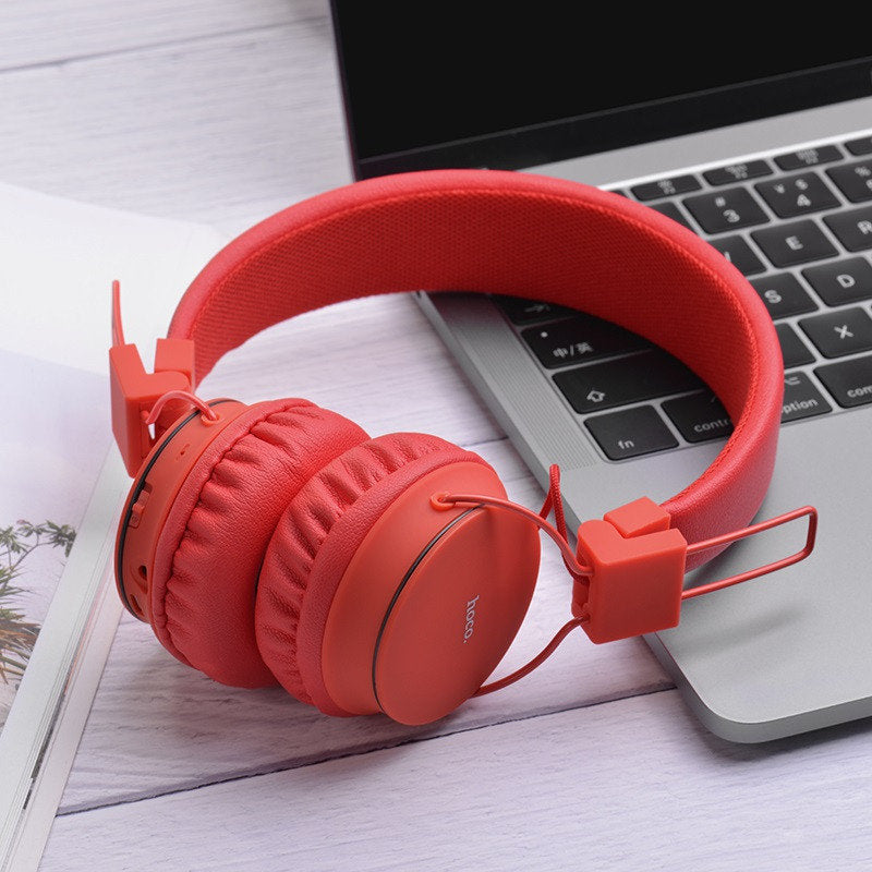 Бездротові Bluetooth навушники Hoco W19 Easy move Червоний