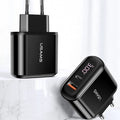 Мережевий зарядний пристрій Usams US-CC085 T23 (QC3.0+PD3.0 18W) Fast Charger Black