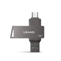 Флешка USAMS US-ZB200 Type-C OTG USB3.0 для MacBook, телефона, ПК Rotatable High Speed Flash Drive 64G