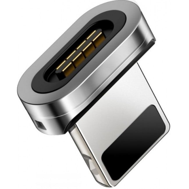 Магнітний адаптер Lightning для кабеля Baseus Zinc Magnetic срібний