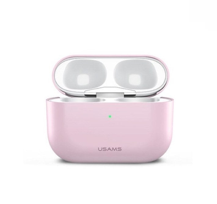 Чохол для Apple Airpods Pro Usams US-BH569 Ultra-thin Silicone Protective Cover Pink