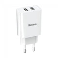 Мережевий зарядний пристрій Baseus Speed Mini 2USB 10.5W White