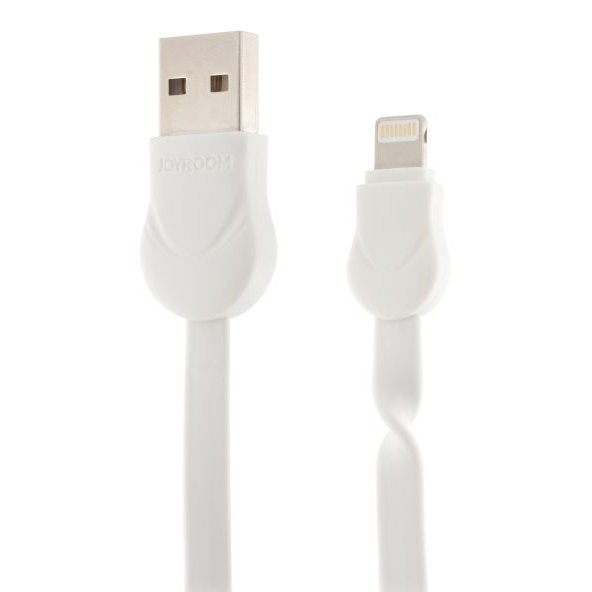 Кабель Joyroom S-L121 Waves Series Flat Cable Lightning 1M Білий