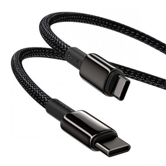 Кабель Baseus Tungsten Gold Fast Charging Data Cable Type-C to Type-C PD 100W 2m