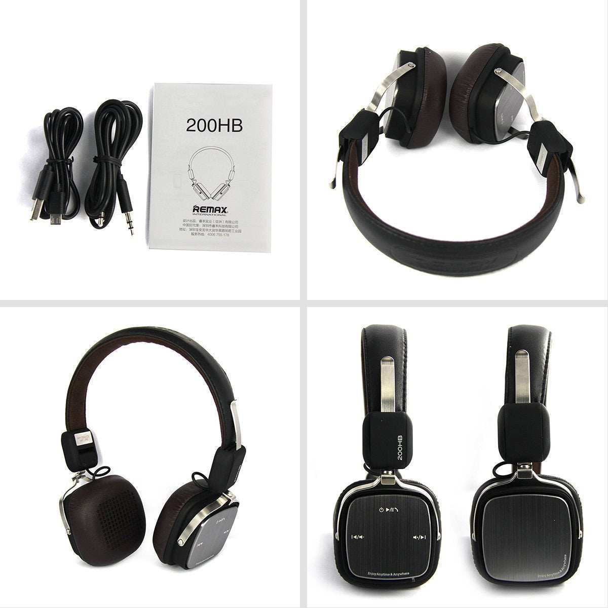 Bluetooth навушники REMAX RB-200HB Black