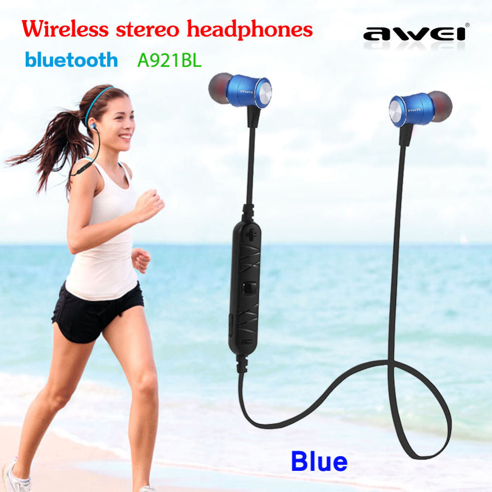 Bluetooth навушники Awei A921BL Blue