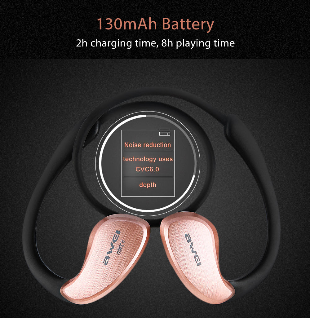 Навушники Bluetooth Awei A885BL Rose Gold