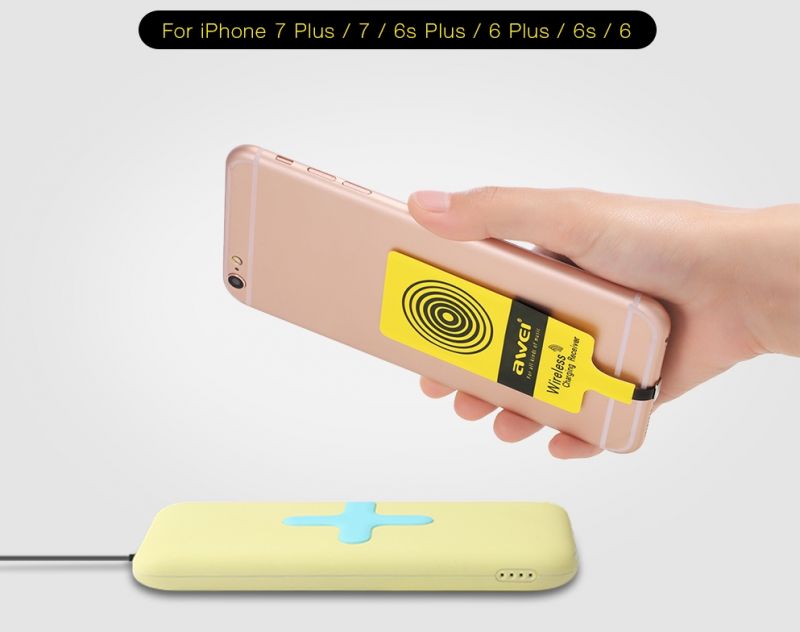 Qi приймачі для бездротової зарядки Awei I6 Wireless lightning for IPhone (0.8A)
