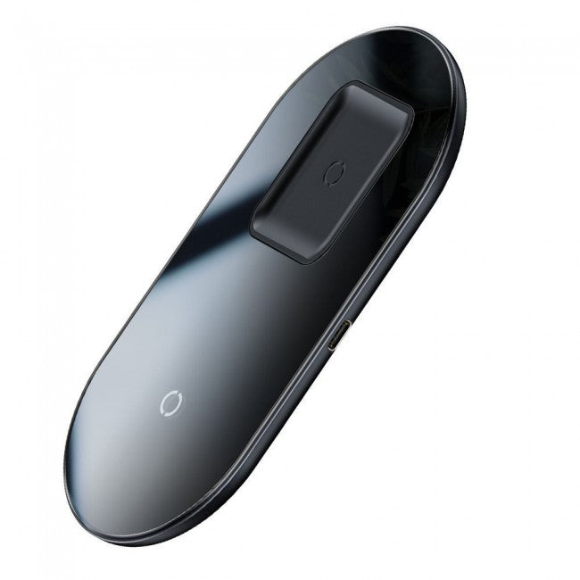 Бездротова зарядка Baseus Simple 2in1 Wireless Charger Pro Edition For Phones Pod Чорний