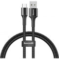 Кабель MicroUSB з опліткою Baseus halo data cable (3A) 0.25m Black