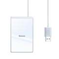 Бездротовий зарядний пристрій Baseus Card Ultra-thin 15W із вологозахистом IP67 White