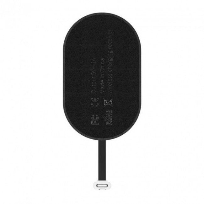 Приймач для бездротової зарядки з коннектором Lightning Baseus Microfiber Wireless Charging Receiver Чорний