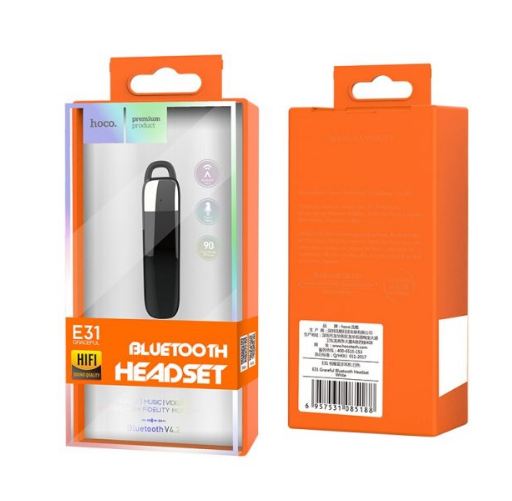 Bluetooth-гарнитура Hoco E31 Black