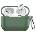 Чохол для Apple Airpods Pro з карабіном Usams US-BH568 Silicone Protective Cover Green