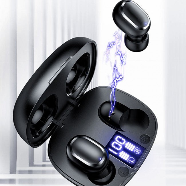 Бездротові Bluetooth навушники Joyroom JR-TL5 TWS With Display Black